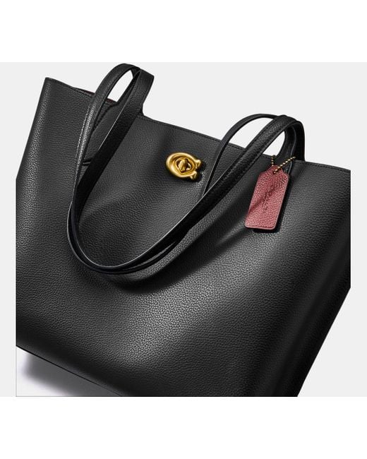 COACH Black Willow Tote Bag
