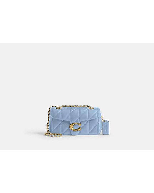 COACH Blue Tabby Shoulder Bag 20 With Pillow Quilting