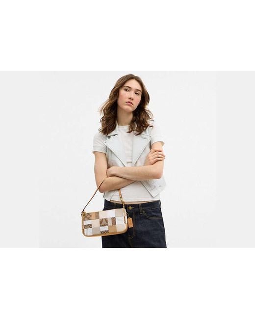 COACH Black Plaza Bag 25 With Patchwork