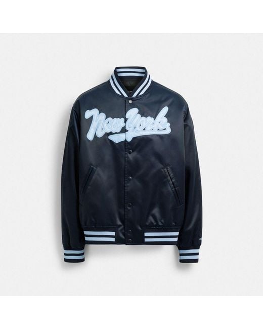 COACH Blue New York Souvenir Jacket for men