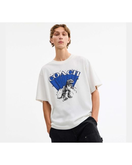 COACH Black T-Rex Relaxed T-Shirt for men