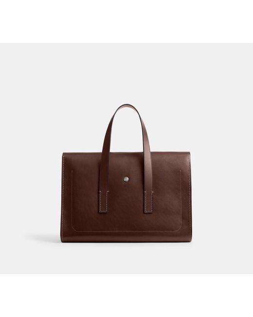 COACH Brown Flatiron Portfolio for men