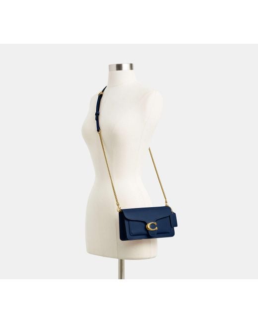 COACH Blue Tabby Chain Clutch