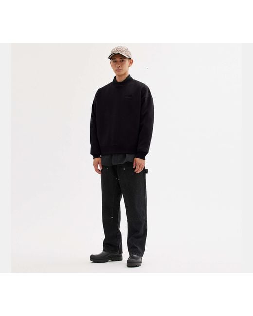 COACH Black Essential Crewneck Top