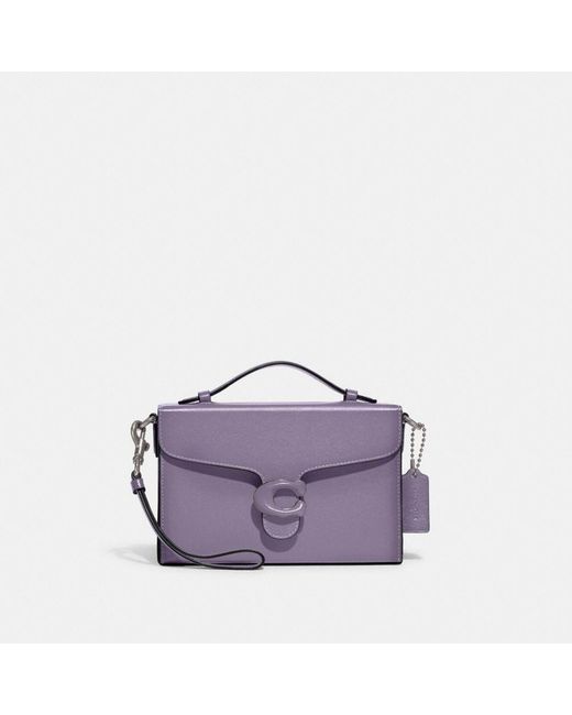 COACH Purple Tabby Box Bag