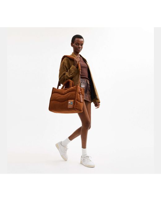 COACH Brown Topia Loop Tote