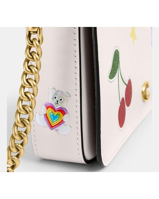 COACH Black Mila Crossbody Bag With Sticker Print
