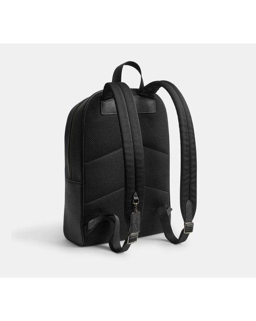 COACH Black Owen Backpack for men