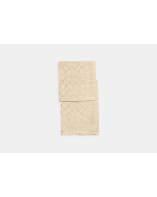 COACH Natural Signature Stole