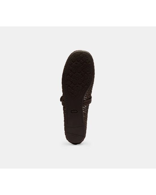 COACH Black Sculpted C Soft Mary Jane