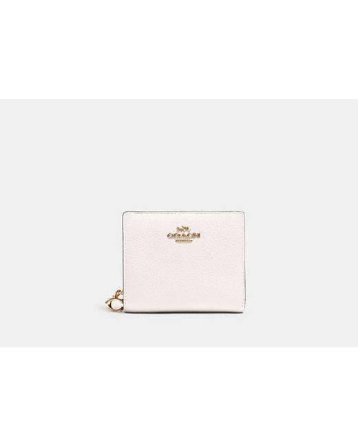 COACH White Coach Snap Wallet