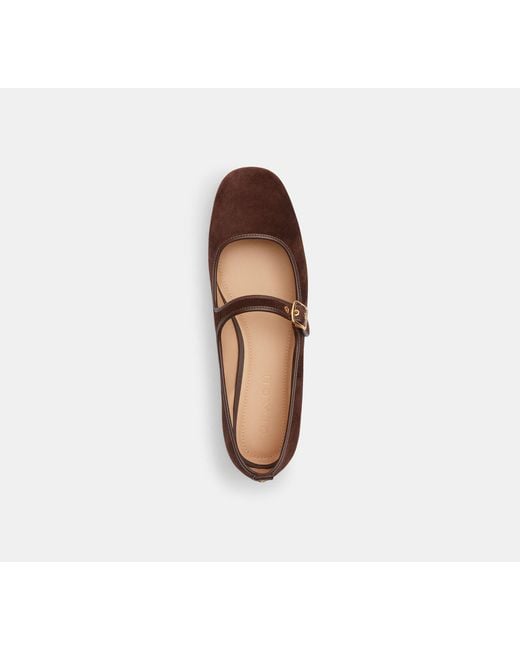 COACH Black C Rivet Mary Jane