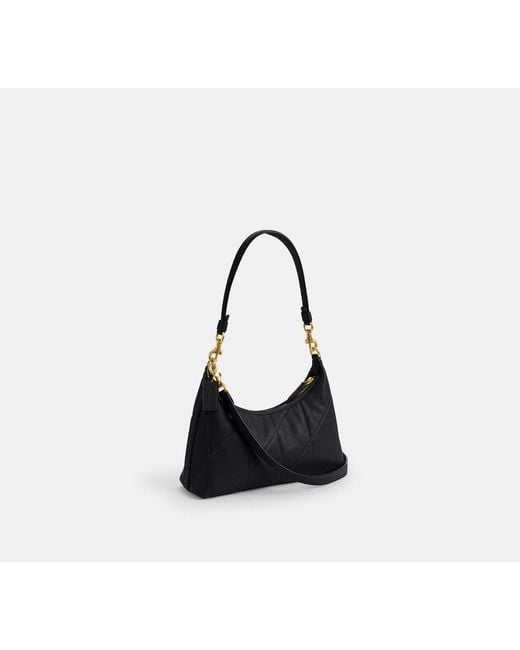 COACH Black Juliet Shoulder Bag 25 With Quilting