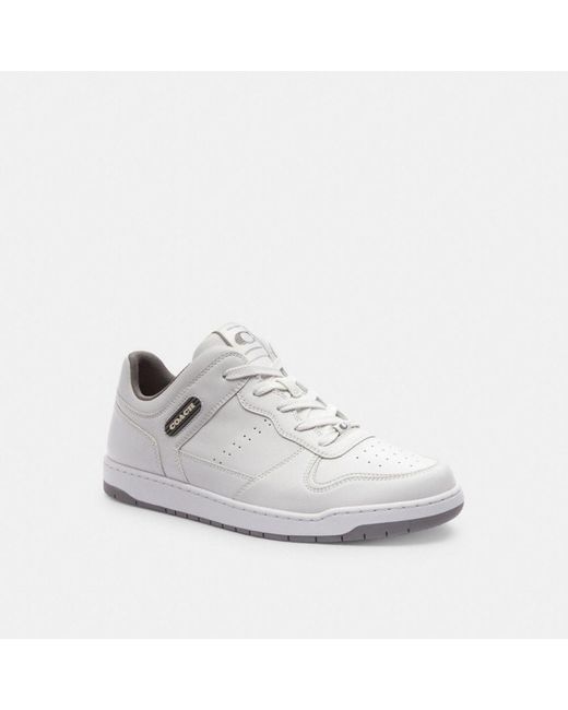 COACH White C201 Sneaker, Size 10.5 | Leather for men