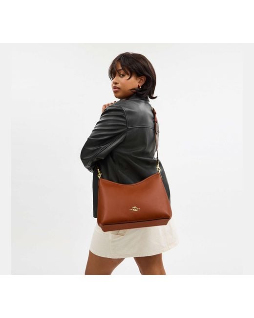 COACH Brown Laurel Shoulder Bag