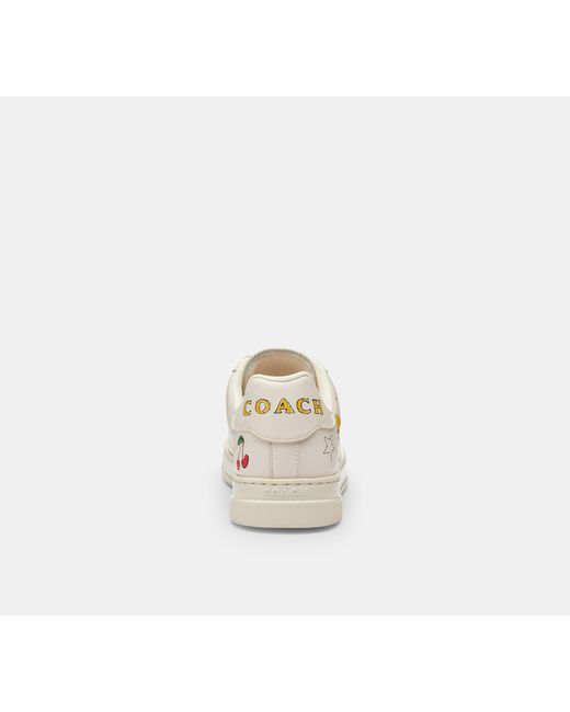 COACH Black High Line Sneaker With Sketch Print