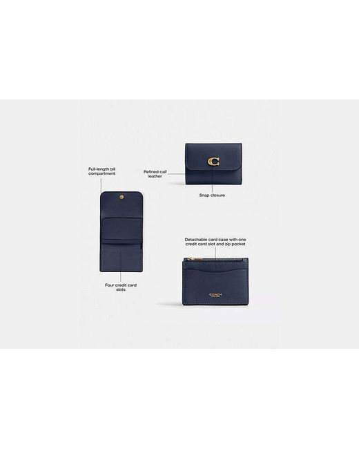 COACH Black Essential Card Holder Wallet