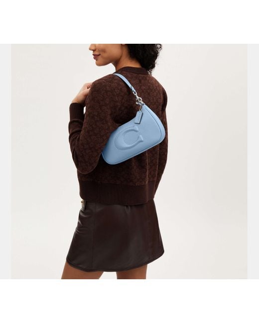 COACH Blue Teri Shoulder Bag