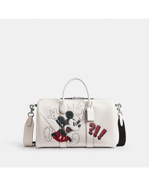 COACH Disney X Compass Bag 35 With Mickey Mouse for Men | Lyst