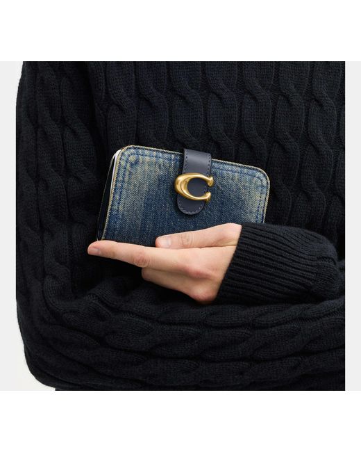 COACH Blue Tabby Wallet