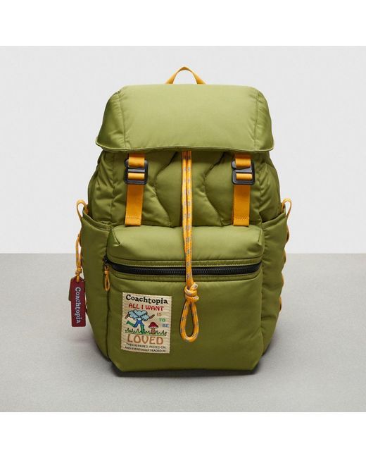 COACH Green Coachtopia Loop Backpack