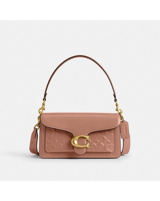 COACH Brown Tabby Shoulder Bag 26 In Signature Leather