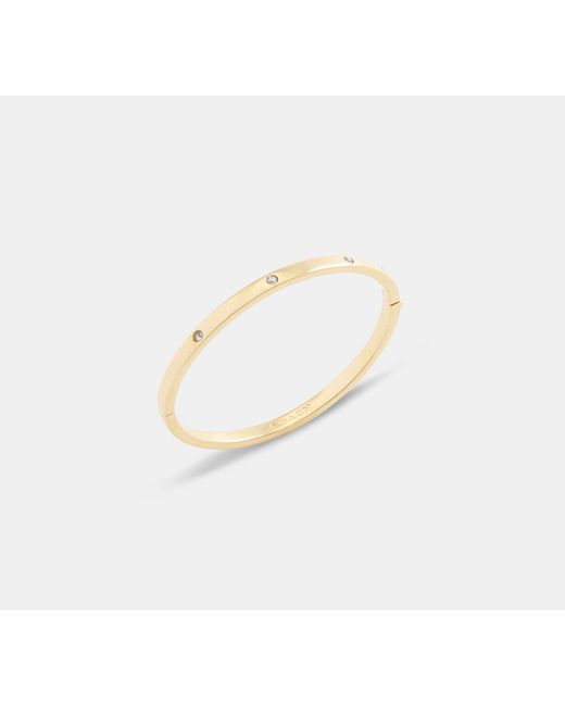 COACH Black Essential Hinged Bangle