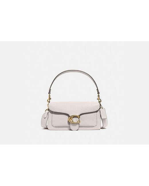 Coach white handbag sales