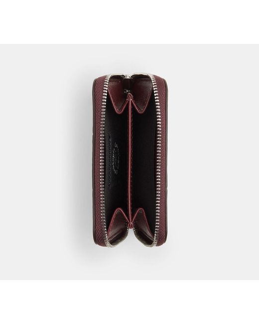 COACH Red Alter/Ego Zip Around Wallet