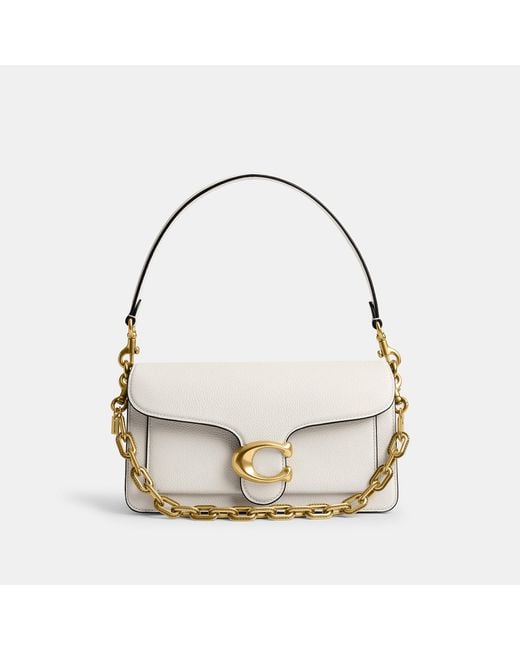 COACH Metallic Link Chain Strap