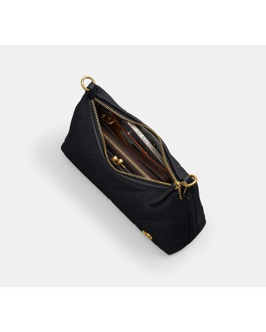 COACH Black Juliet Shoulder Bag 25 With Quilting