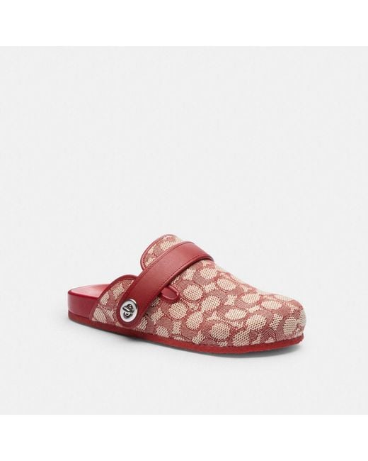 COACH Red Blake Clog