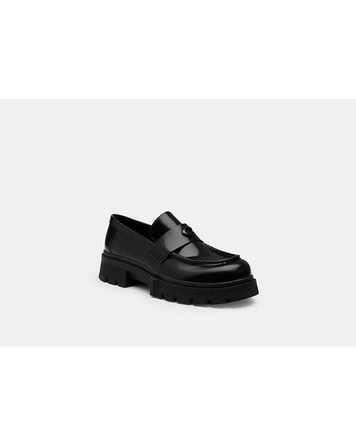 Mocassin À Plateforme COACH pour homme en coloris Black