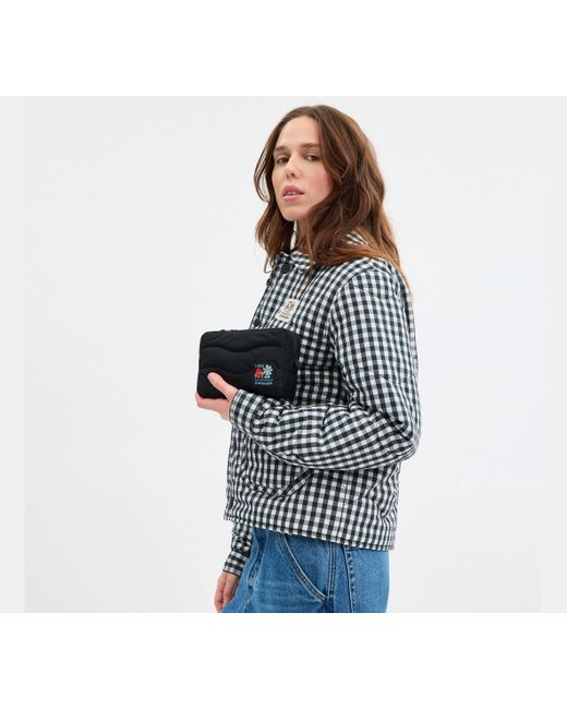 COACH Black Topia Loop Pouch In Recycled Polyester