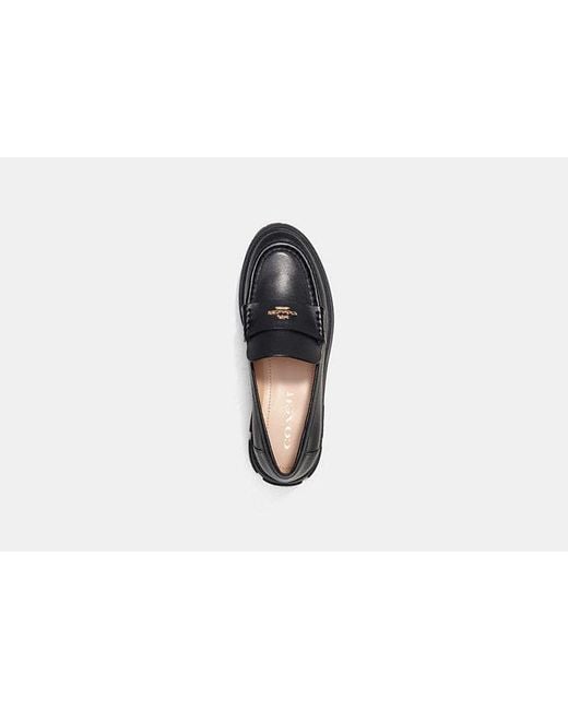 COACH Black Ruthie Loafer