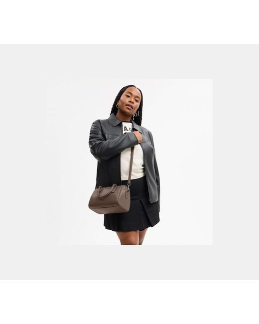 COACH Black Rowan Satchel Bag