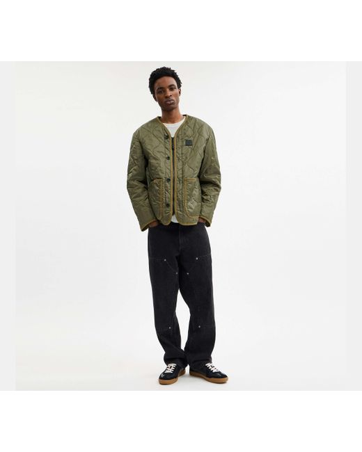 COACH Green Quilted Jacket for men