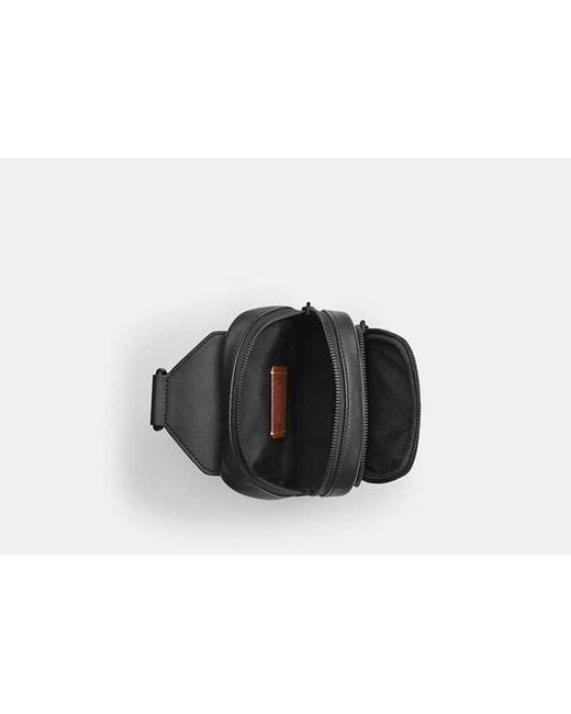 COACH Black Racer Sling Pack for men