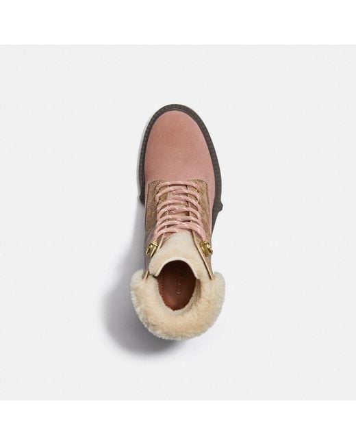COACH Lorimer Bootie In Signature Canvas in Brown Lyst Canada