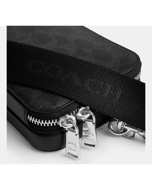 COACH Black Clinton Crossbody Bag for men