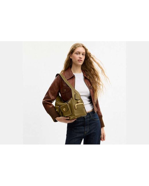 Sac Haversack À Fermeture Turnlock COACH en coloris Black