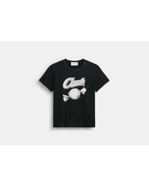 COACH Black Candy 90's Fit T Shirt In Organic Cotton