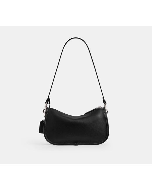 COACH Black Waverly Bag With Teddy Graphic
