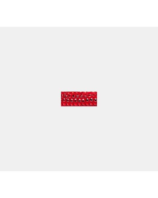 COACH Red Flat With Crystals