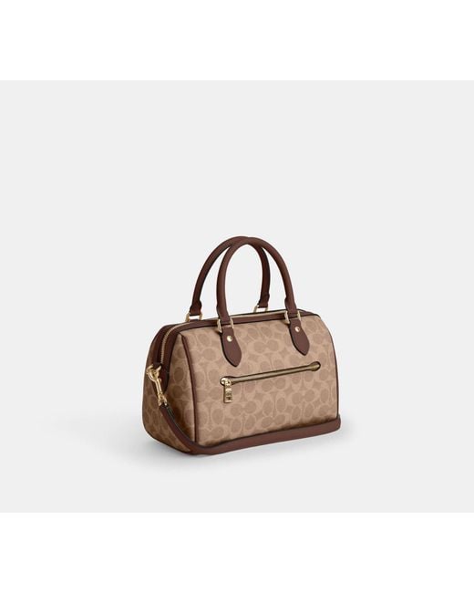 COACH Black Rowan Satchel Bag