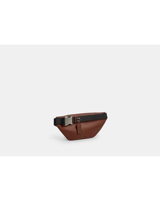 COACH Black Racer Small Belt Bag for men