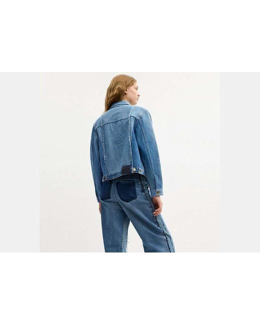 COACH Blue Repurposed Denim Jacket