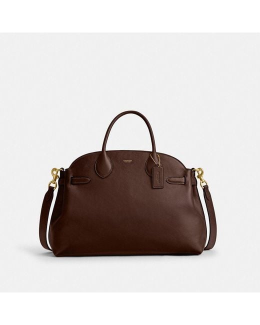 【Coach】Soft Empire Carryall Bag 40 ◆国内発送◆ COACH Soft Empire 40 Leather Carryall Satchel Bag | Dillard's