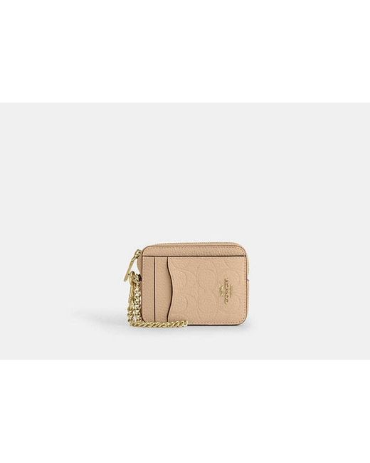 COACH Black Zip Card Case