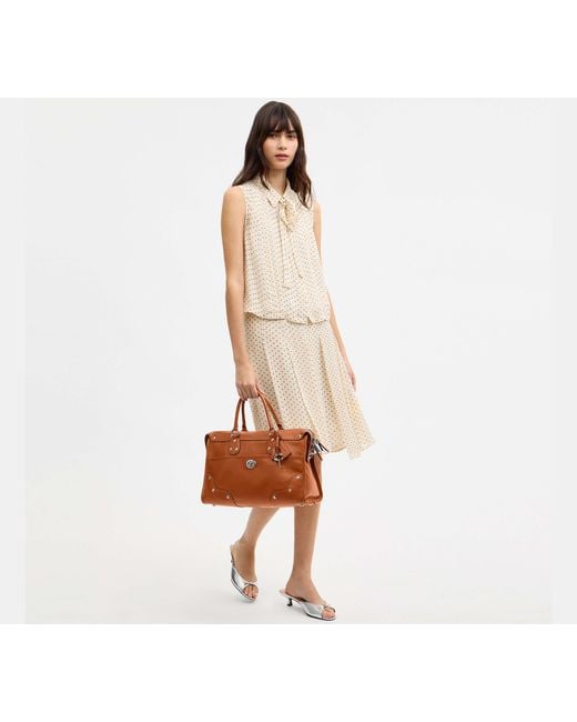 COACH Brown Rhyder Satchel Bag 38